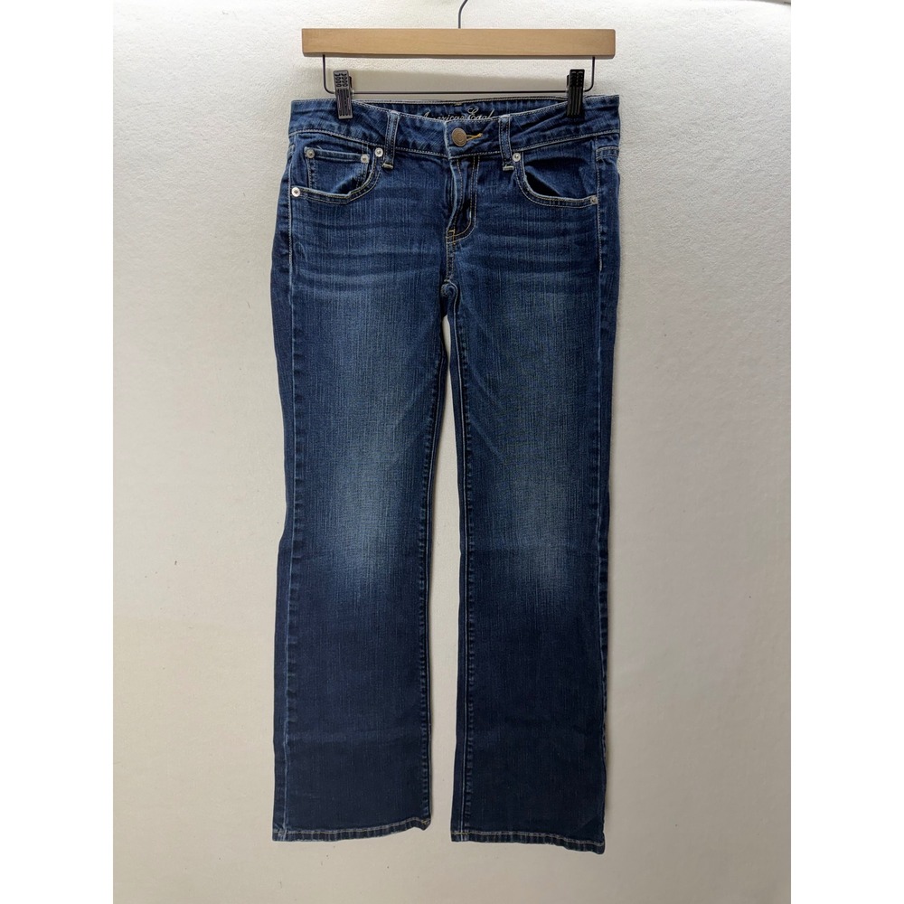 American Eagle Favorite Boyfriend Jeans Womens 6 Blue Stretch Denim 3570